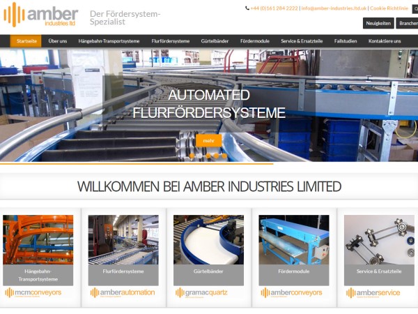 New Amber Industries Website Launched In German