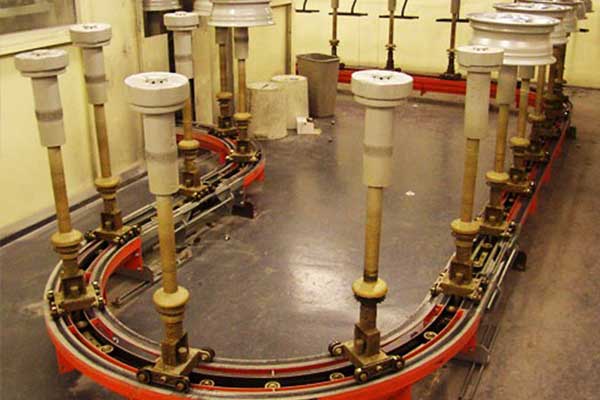 Car Wheels on a MCM Dualtrack 100 Conveyor Car Wheels on a MCM Dualtrack 100 Conveyor