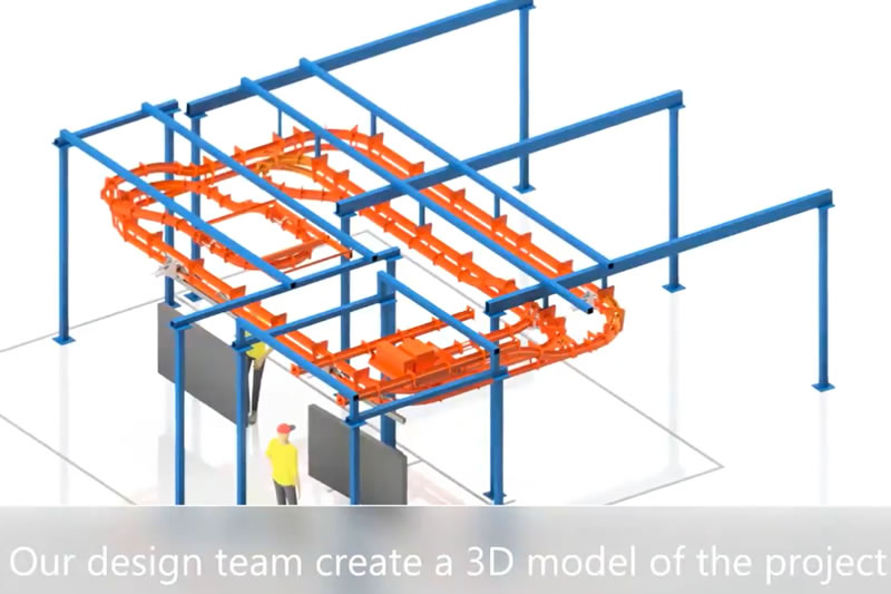 Composite Manufacturing Overhead Conveyor Design To Installation