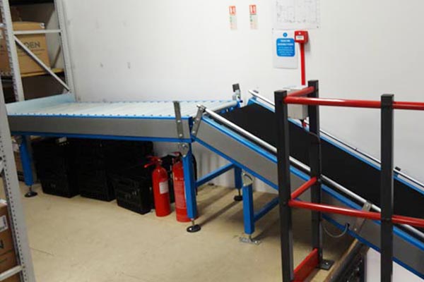 Mezzanine Floor Incline Conveyor Mezzanine Floor Incline Conveyor