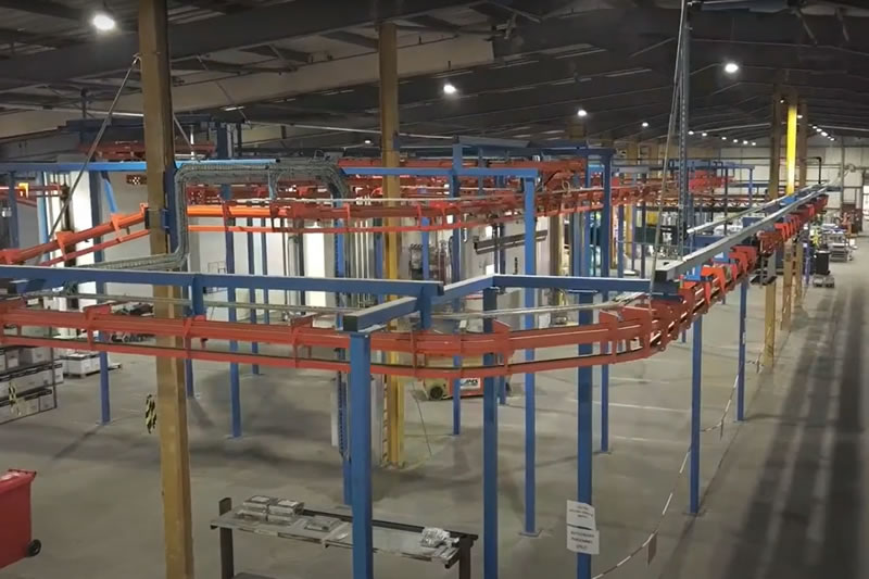 Overhead Conveyor (Drone Footage & Commissioning)