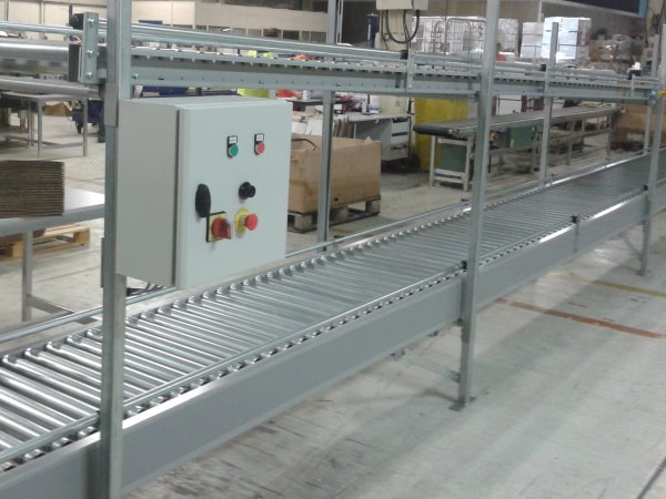 Two Tier Lineshaft & Gravity Roller Conveyors Installed